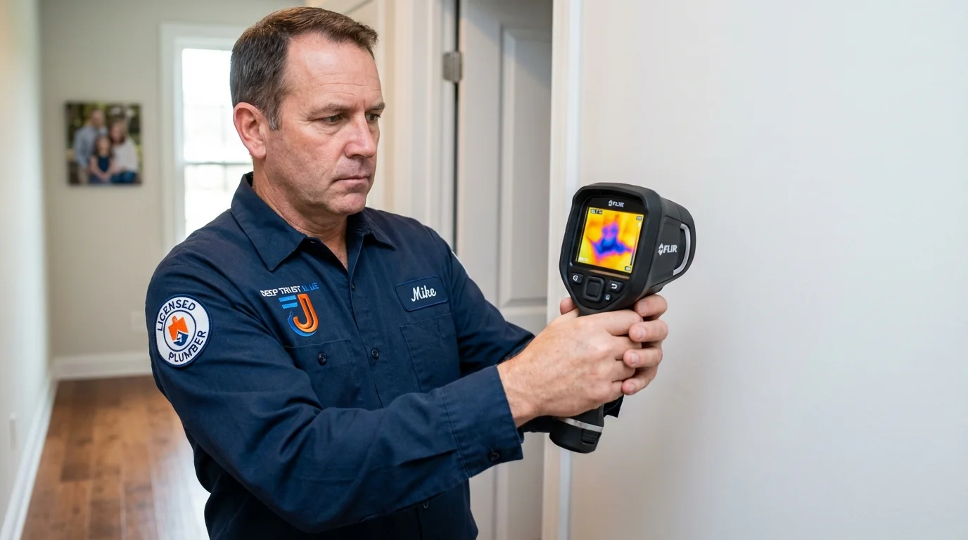 Thermal imaging leak detection by Johns Plumbing LLC in Spring House